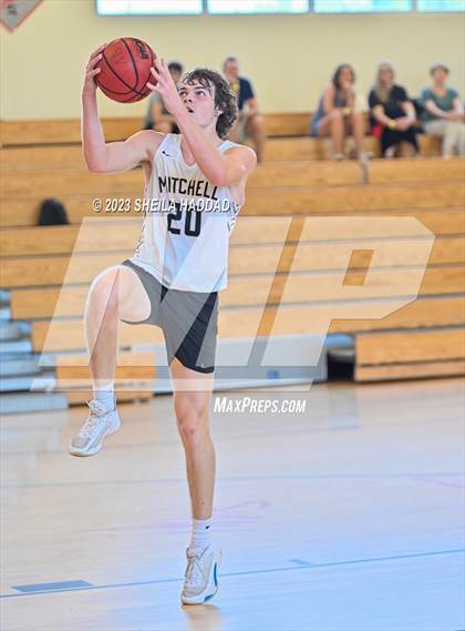 Thumbnail 3 in Excel Christian Academy vs Mitchell. (The Hoop Vibe Fall League) photogallery.