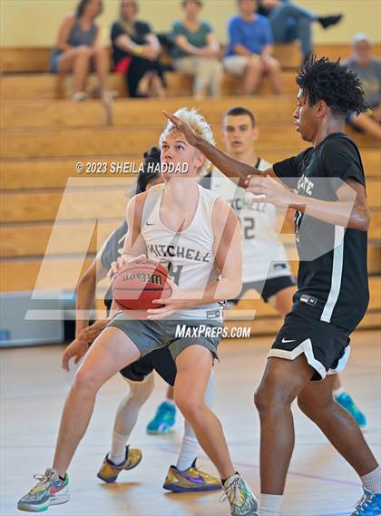 Thumbnail 3 in Excel Christian Academy vs Mitchell. (The Hoop Vibe Fall League) photogallery.