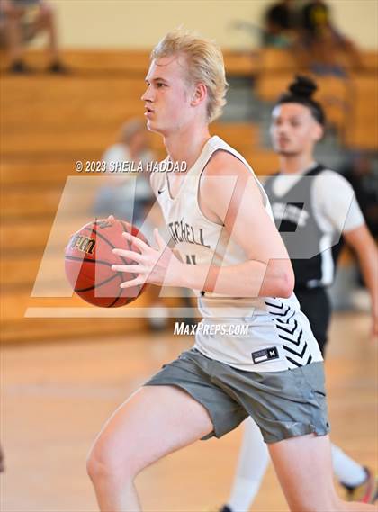 Thumbnail 3 in Excel Christian Academy vs Mitchell. (The Hoop Vibe Fall League) photogallery.