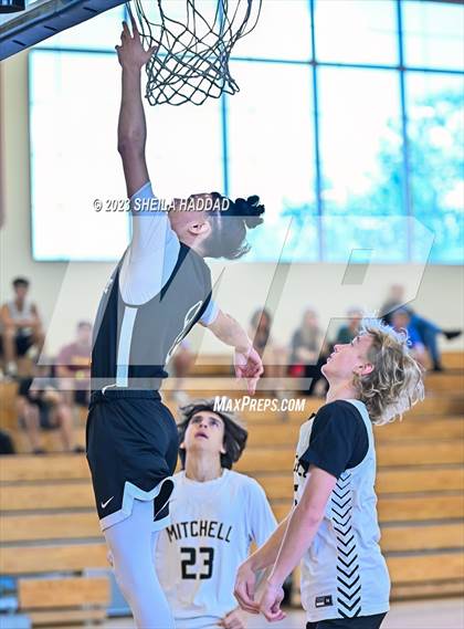 Thumbnail 1 in Excel Christian Academy vs Mitchell. (The Hoop Vibe Fall League) photogallery.