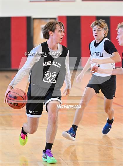 Thumbnail 1 in Excel Christian Academy vs Mitchell. (The Hoop Vibe Fall League) photogallery.