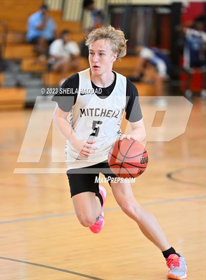 Thumbnail 1 in Excel Christian Academy vs Mitchell. (The Hoop Vibe Fall League) photogallery.