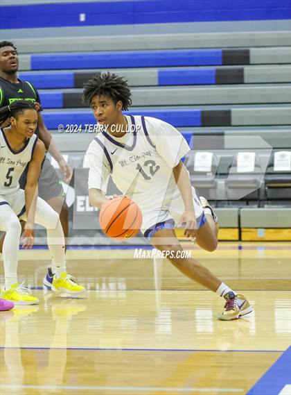 Thumbnail 1 in Mt. Zion Prep Academy vs. Prolific Prep of Napa Christian (5 for the Fight National Hoopfest) photogallery.