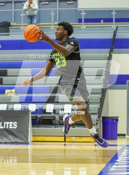 Thumbnail 1 in Mt. Zion Prep Academy vs. Prolific Prep of Napa Christian (5 for the Fight National Hoopfest) photogallery.