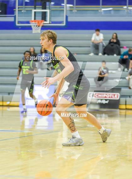 Thumbnail 2 in Mt. Zion Prep Academy vs. Prolific Prep of Napa Christian (5 for the Fight National Hoopfest) photogallery.