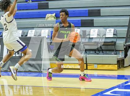 Thumbnail 3 in Mt. Zion Prep Academy vs. Prolific Prep of Napa Christian (5 for the Fight National Hoopfest) photogallery.