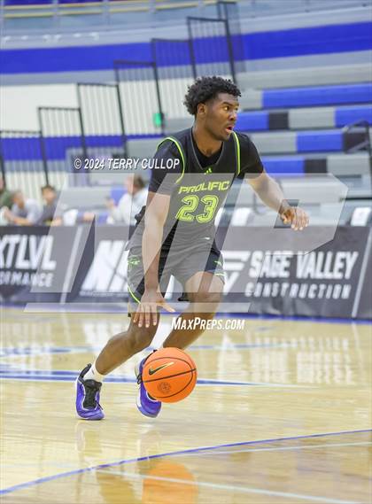 Thumbnail 1 in Mt. Zion Prep Academy vs. Prolific Prep of Napa Christian (5 for the Fight National Hoopfest) photogallery.