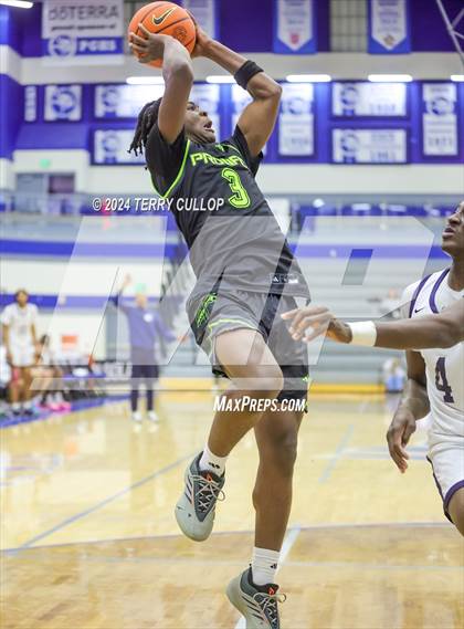 Thumbnail 2 in Mt. Zion Prep Academy vs. Prolific Prep of Napa Christian (5 for the Fight National Hoopfest) photogallery.