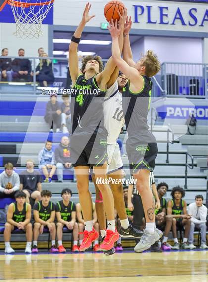 Thumbnail 3 in Mt. Zion Prep Academy vs. Prolific Prep of Napa Christian (5 for the Fight National Hoopfest) photogallery.