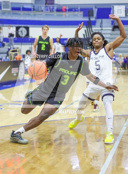 Thumbnail 2 in Mt. Zion Prep Academy vs. Prolific Prep of Napa Christian (5 for the Fight National Hoopfest) photogallery.