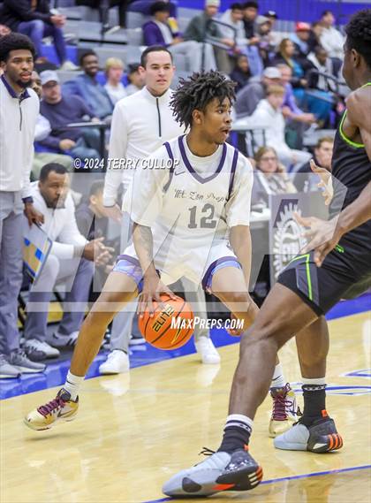 Thumbnail 1 in Mt. Zion Prep Academy vs. Prolific Prep of Napa Christian (5 for the Fight National Hoopfest) photogallery.