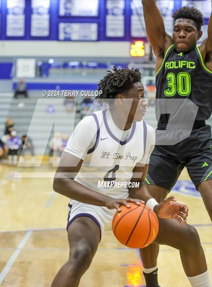 Thumbnail 3 in Mt. Zion Prep Academy vs. Prolific Prep of Napa Christian (5 for the Fight National Hoopfest) photogallery.