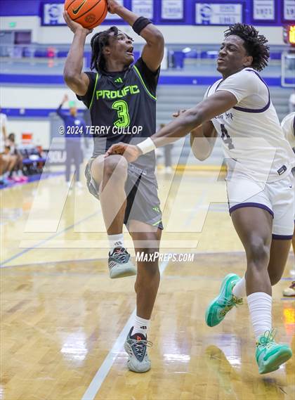 Thumbnail 2 in Mt. Zion Prep Academy vs. Prolific Prep of Napa Christian (5 for the Fight National Hoopfest) photogallery.
