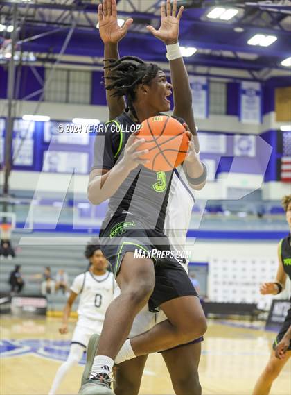 Thumbnail 1 in Mt. Zion Prep Academy vs. Prolific Prep of Napa Christian (5 for the Fight National Hoopfest) photogallery.