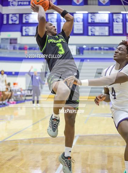 Thumbnail 1 in Mt. Zion Prep Academy vs. Prolific Prep of Napa Christian (5 for the Fight National Hoopfest) photogallery.