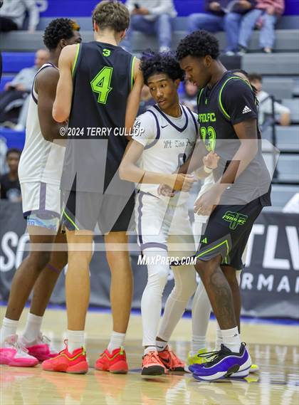 Thumbnail 3 in Mt. Zion Prep Academy vs. Prolific Prep of Napa Christian (5 for the Fight National Hoopfest) photogallery.