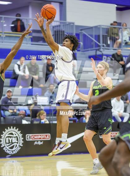 Thumbnail 1 in Mt. Zion Prep Academy vs. Prolific Prep of Napa Christian (5 for the Fight National Hoopfest) photogallery.