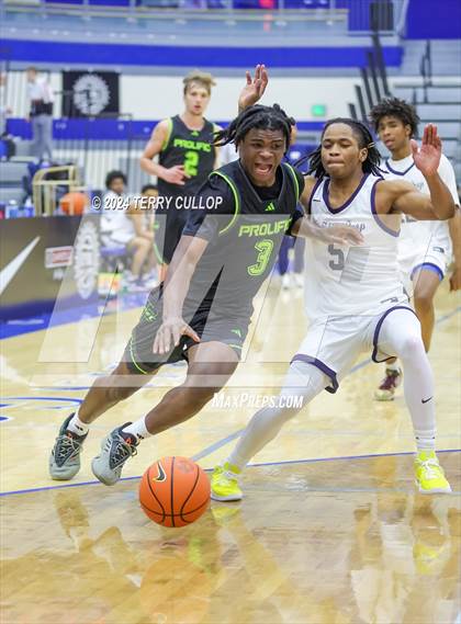 Thumbnail 2 in Mt. Zion Prep Academy vs. Prolific Prep of Napa Christian (5 for the Fight National Hoopfest) photogallery.