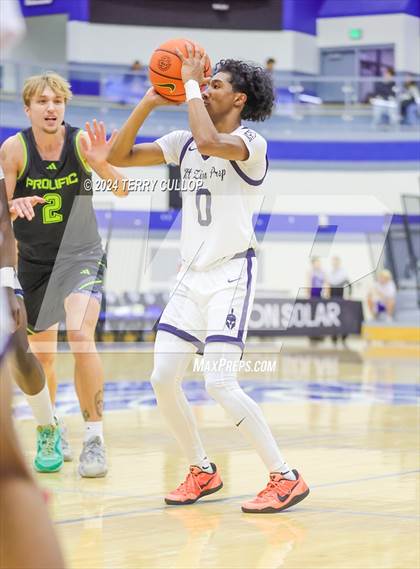 Thumbnail 1 in Mt. Zion Prep Academy vs. Prolific Prep of Napa Christian (5 for the Fight National Hoopfest) photogallery.