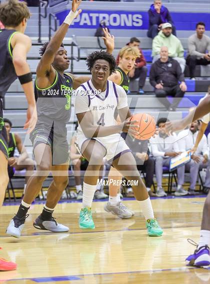 Thumbnail 3 in Mt. Zion Prep Academy vs. Prolific Prep of Napa Christian (5 for the Fight National Hoopfest) photogallery.