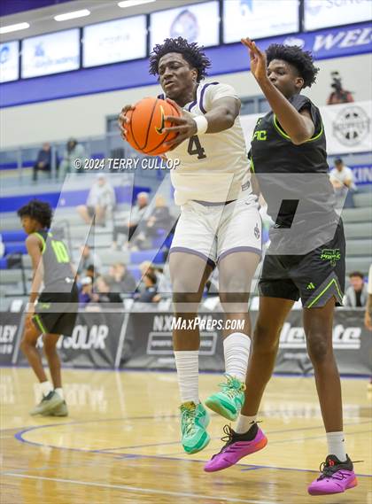 Thumbnail 3 in Mt. Zion Prep Academy vs. Prolific Prep of Napa Christian (5 for the Fight National Hoopfest) photogallery.