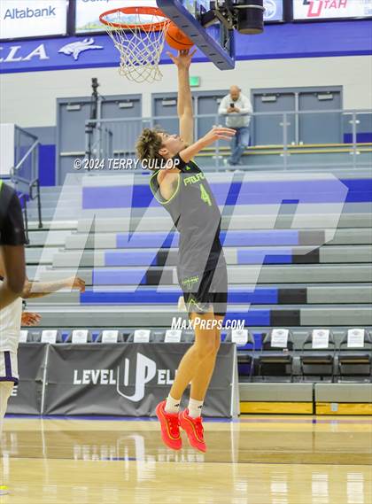 Thumbnail 3 in Mt. Zion Prep Academy vs. Prolific Prep of Napa Christian (5 for the Fight National Hoopfest) photogallery.