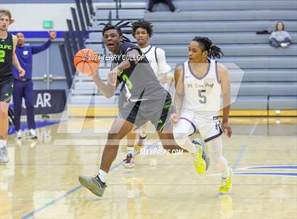 Thumbnail 2 in Mt. Zion Prep Academy vs. Prolific Prep of Napa Christian (5 for the Fight National Hoopfest) photogallery.