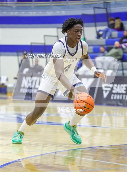Thumbnail 2 in Mt. Zion Prep Academy vs. Prolific Prep of Napa Christian (5 for the Fight National Hoopfest) photogallery.