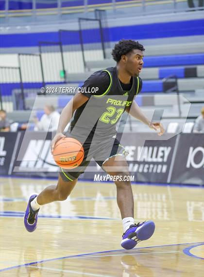 Thumbnail 2 in Mt. Zion Prep Academy vs. Prolific Prep of Napa Christian (5 for the Fight National Hoopfest) photogallery.