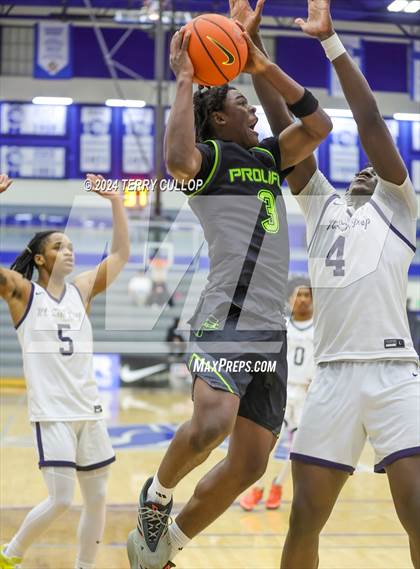 Thumbnail 3 in Mt. Zion Prep Academy vs. Prolific Prep of Napa Christian (5 for the Fight National Hoopfest) photogallery.