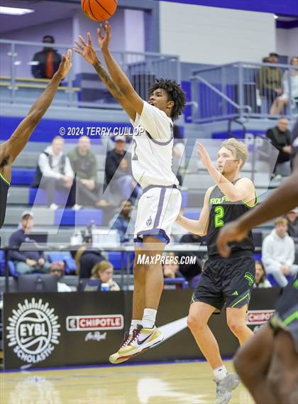 Thumbnail 2 in Mt. Zion Prep Academy vs. Prolific Prep of Napa Christian (5 for the Fight National Hoopfest) photogallery.