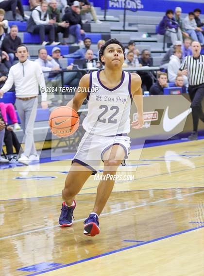 Thumbnail 2 in Mt. Zion Prep Academy vs. Prolific Prep of Napa Christian (5 for the Fight National Hoopfest) photogallery.