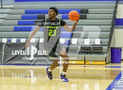 Thumbnail 3 in Mt. Zion Prep Academy vs. Prolific Prep of Napa Christian (5 for the Fight National Hoopfest) photogallery.
