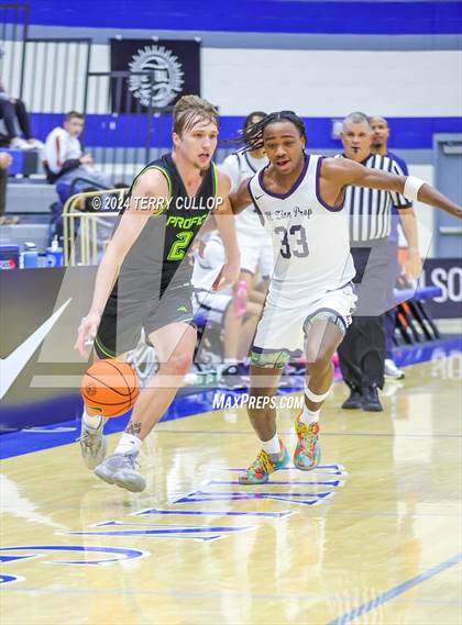 Thumbnail 3 in Mt. Zion Prep Academy vs. Prolific Prep of Napa Christian (5 for the Fight National Hoopfest) photogallery.