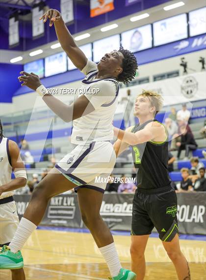 Thumbnail 1 in Mt. Zion Prep Academy vs. Prolific Prep of Napa Christian (5 for the Fight National Hoopfest) photogallery.