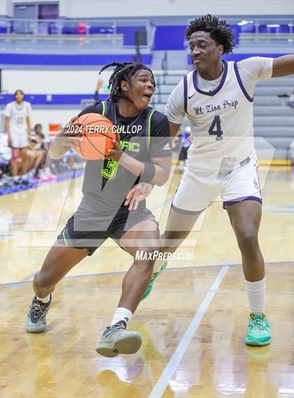 Thumbnail 1 in Mt. Zion Prep Academy vs. Prolific Prep of Napa Christian (5 for the Fight National Hoopfest) photogallery.