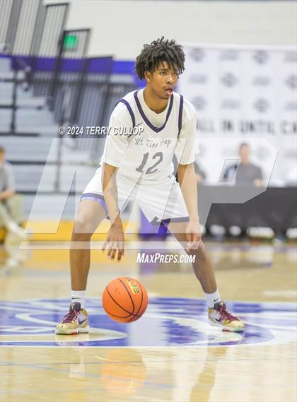 Thumbnail 1 in Mt. Zion Prep Academy vs. Prolific Prep of Napa Christian (5 for the Fight National Hoopfest) photogallery.
