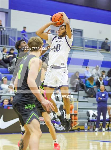 Thumbnail 3 in Mt. Zion Prep Academy vs. Prolific Prep of Napa Christian (5 for the Fight National Hoopfest) photogallery.