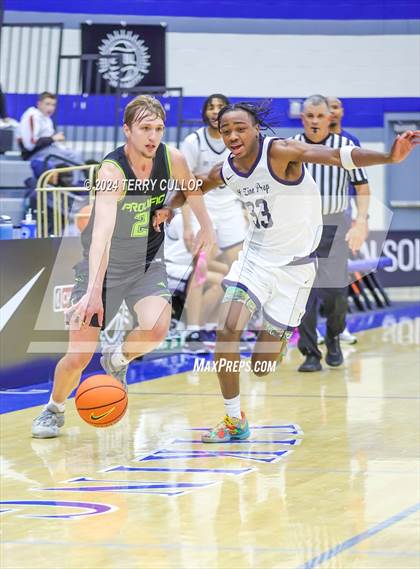 Thumbnail 2 in Mt. Zion Prep Academy vs. Prolific Prep of Napa Christian (5 for the Fight National Hoopfest) photogallery.