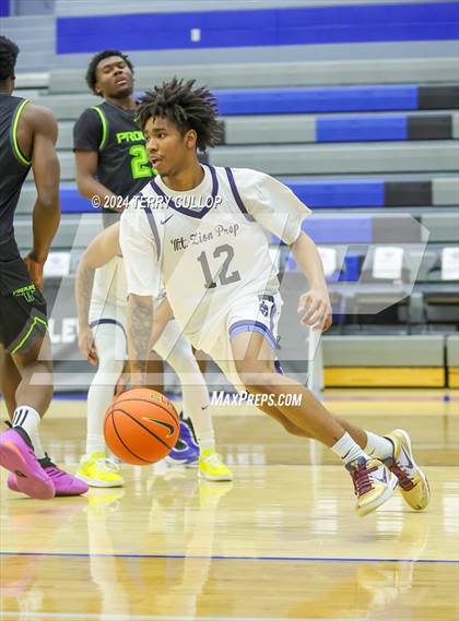 Thumbnail 1 in Mt. Zion Prep Academy vs. Prolific Prep of Napa Christian (5 for the Fight National Hoopfest) photogallery.