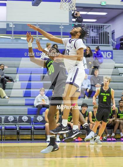 Thumbnail 3 in Mt. Zion Prep Academy vs. Prolific Prep of Napa Christian (5 for the Fight National Hoopfest) photogallery.