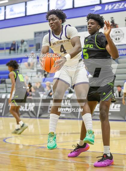 Thumbnail 1 in Mt. Zion Prep Academy vs. Prolific Prep of Napa Christian (5 for the Fight National Hoopfest) photogallery.