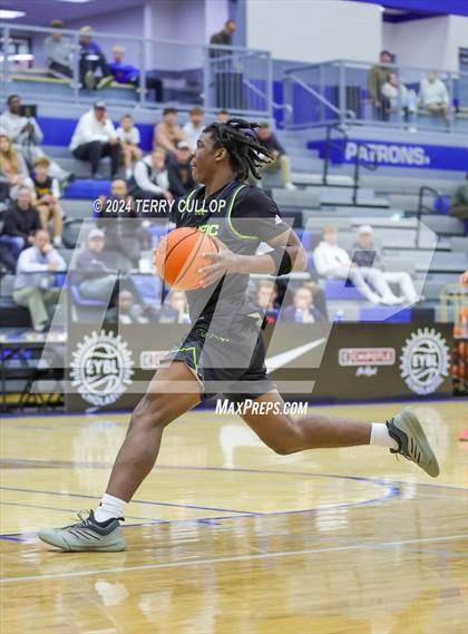 Thumbnail 1 in Mt. Zion Prep Academy vs. Prolific Prep of Napa Christian (5 for the Fight National Hoopfest) photogallery.