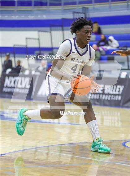 Thumbnail 1 in Mt. Zion Prep Academy vs. Prolific Prep of Napa Christian (5 for the Fight National Hoopfest) photogallery.