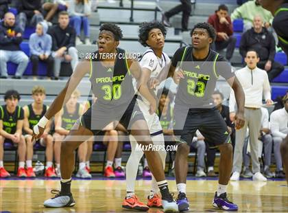 Thumbnail 3 in Mt. Zion Prep Academy vs. Prolific Prep of Napa Christian (5 for the Fight National Hoopfest) photogallery.
