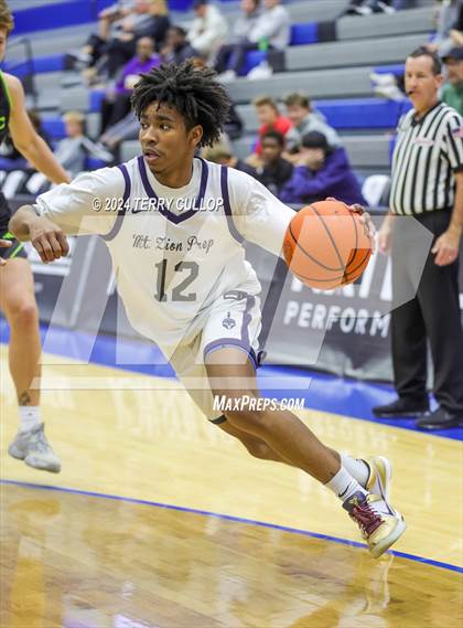 Thumbnail 3 in Mt. Zion Prep Academy vs. Prolific Prep of Napa Christian (5 for the Fight National Hoopfest) photogallery.