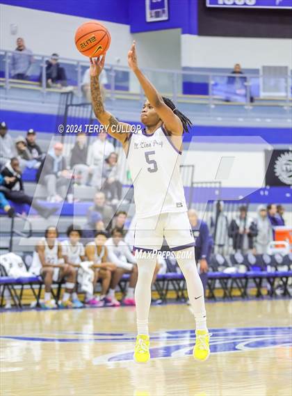 Thumbnail 3 in Mt. Zion Prep Academy vs. Prolific Prep of Napa Christian (5 for the Fight National Hoopfest) photogallery.