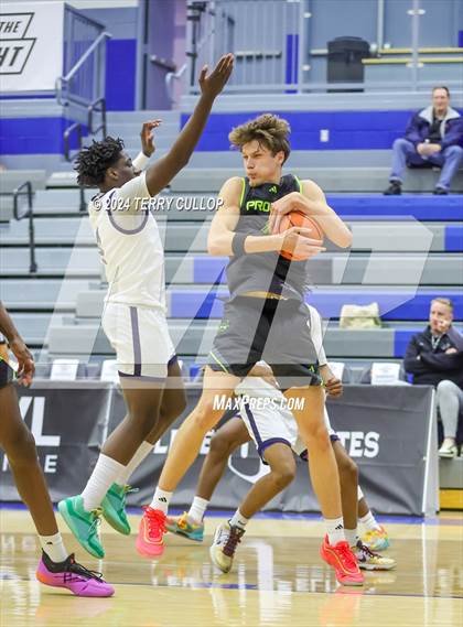 Thumbnail 1 in Mt. Zion Prep Academy vs. Prolific Prep of Napa Christian (5 for the Fight National Hoopfest) photogallery.