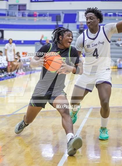 Thumbnail 2 in Mt. Zion Prep Academy vs. Prolific Prep of Napa Christian (5 for the Fight National Hoopfest) photogallery.