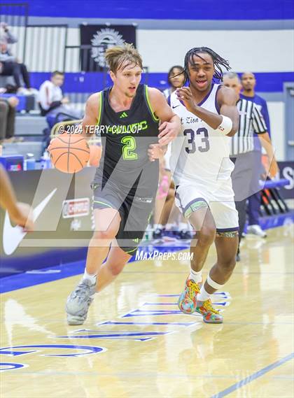Thumbnail 1 in Mt. Zion Prep Academy vs. Prolific Prep of Napa Christian (5 for the Fight National Hoopfest) photogallery.